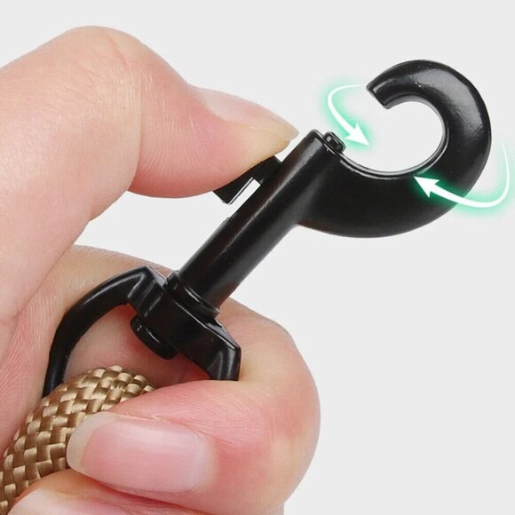 Heavy Duty Nylon Rope Dog Leash 5ft White and Brown Pet Leash Lead with Grip NEW - Picture 6 of 11